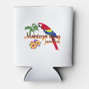Montego Bay Jamaica Tropical Parrot Can Cooler