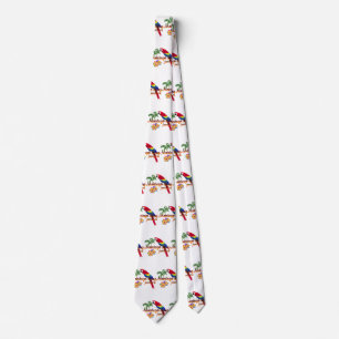 Montego Bay Jamaica Tropical Parrot Tie
