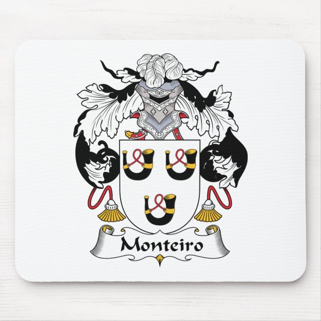 Monteiro Family Crest Mouse Mat (Front)