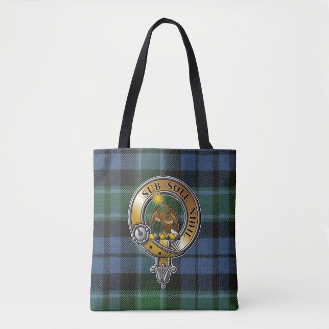Monteith Tartan & Badge Tote Bag (Front)