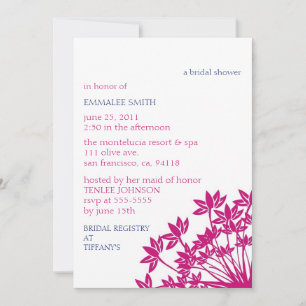 MONTELUCIA Invitation-fuchsia navy Invitation