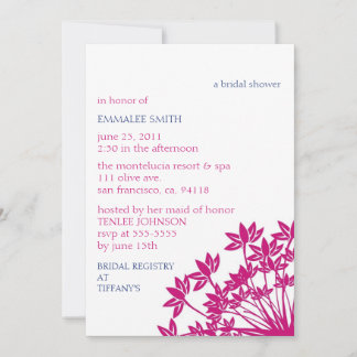 MONTELUCIA Invitation-fuchsia navy Invitation