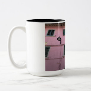 Montelupo — Pink and White Houses Mug