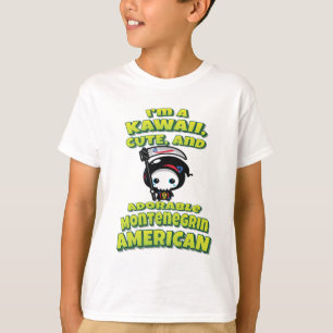 Montenegrin American Grim Reaper T-Shirt