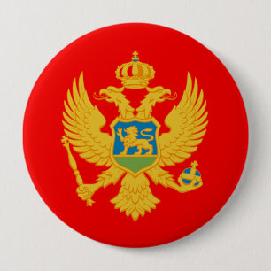 Montenegro 10 Cm Round Badge
