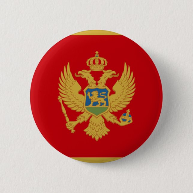 Montenegro 6 Cm Round Badge (Front)