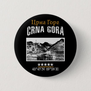 Montenegro 6 Cm Round Badge