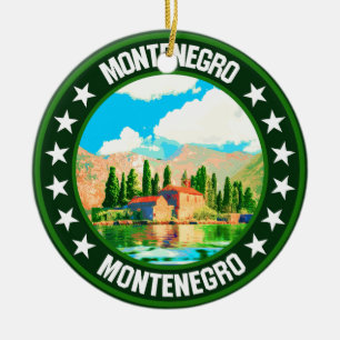 Montenegro ceramic tree decoration