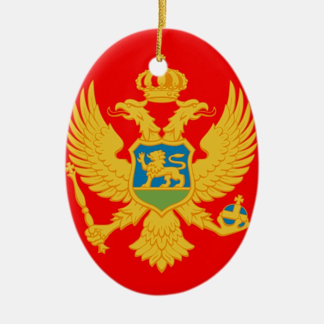 Montenegro Ceramic Tree Decoration (Front)