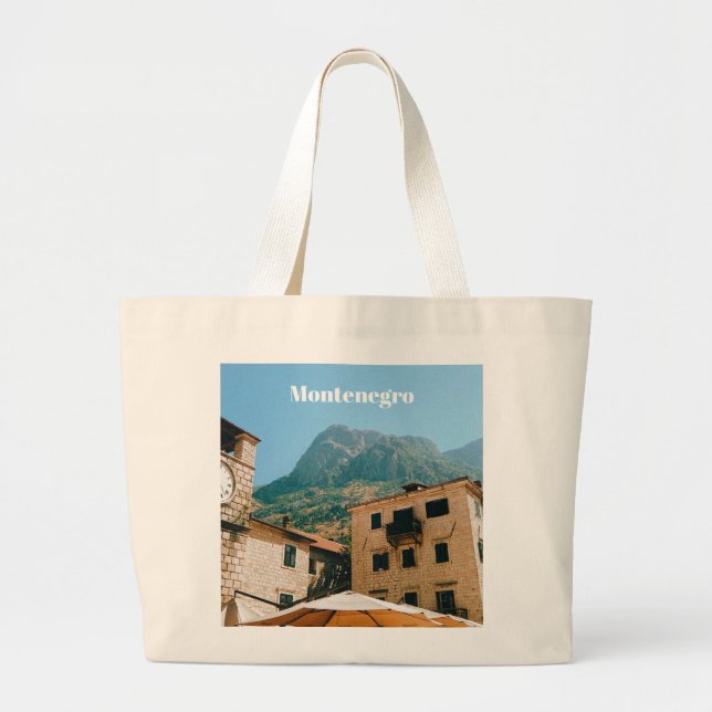 Montenegro Cityscape  Large Tote Bag (Front)