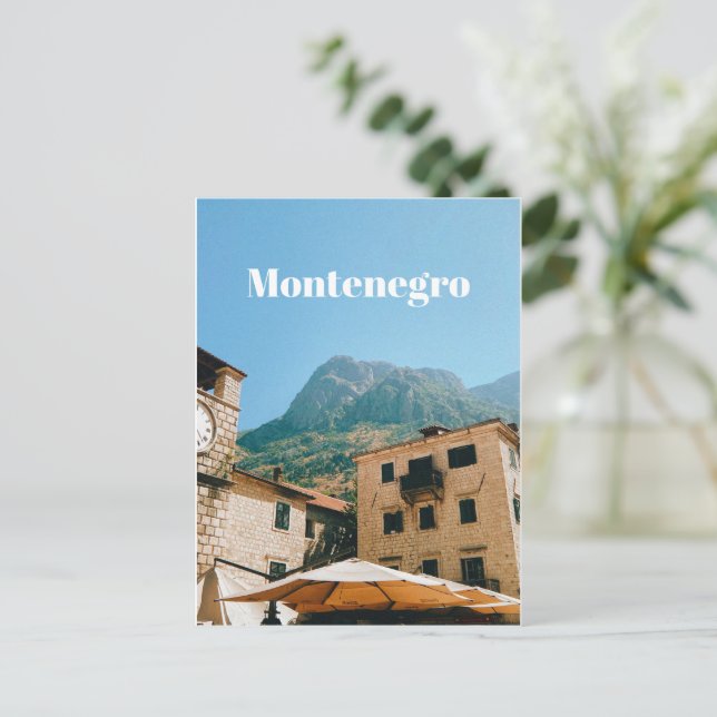 Montenegro Cityscape  Postcard (Standing Front)