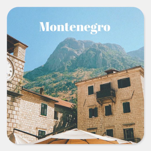Montenegro Cityscape  Square Sticker (Front)