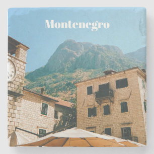 Montenegro Cityscape Stone Coaster