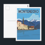 Montenegro Famous Travel Place Illustration Postcard<br><div class="desc">Montenegro Famous Travel Place Illustration Landscape</div>