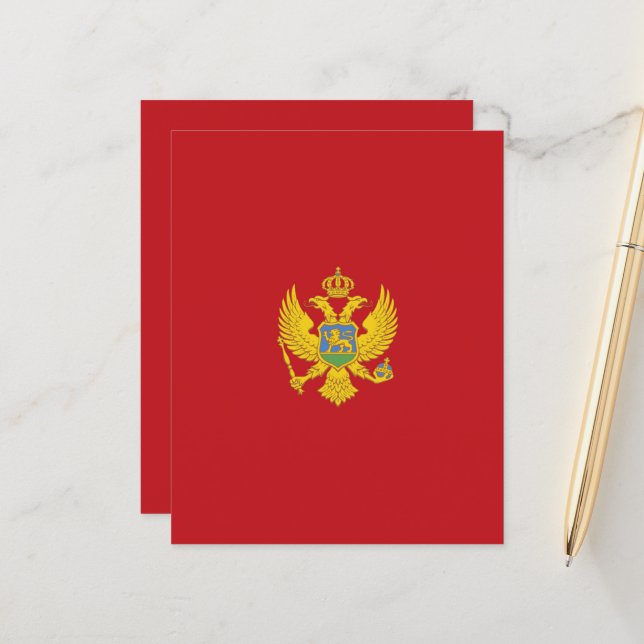 Montenegro flag (Front/Back In Situ)