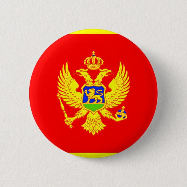 Montenegro Flag 6 Cm Round Badge (Front)