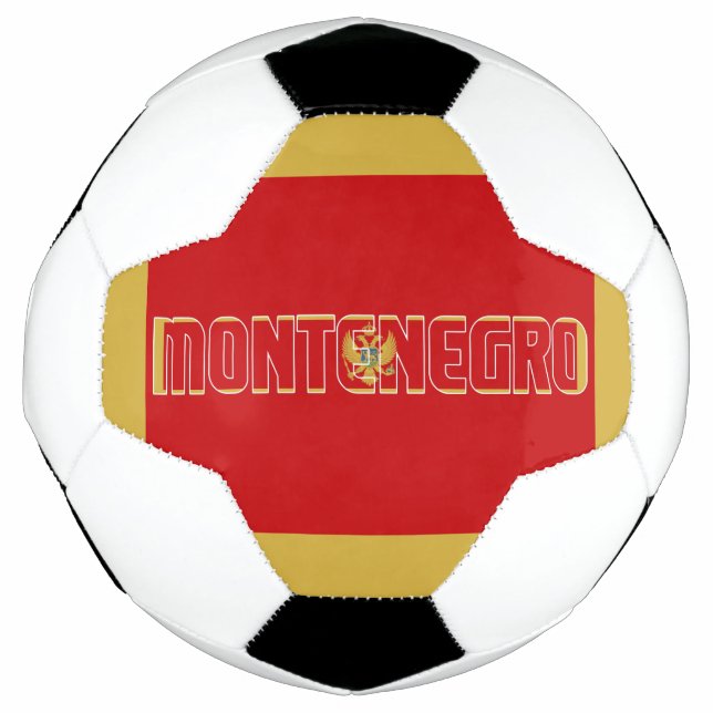 Montenegro Flag Adorable Patriotic Football (Front)