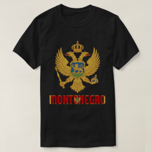 Montenegro Flag and Coat Of Arms Patriotic T-Shirt
