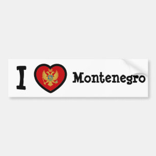 Montenegro Flag Bumper Sticker