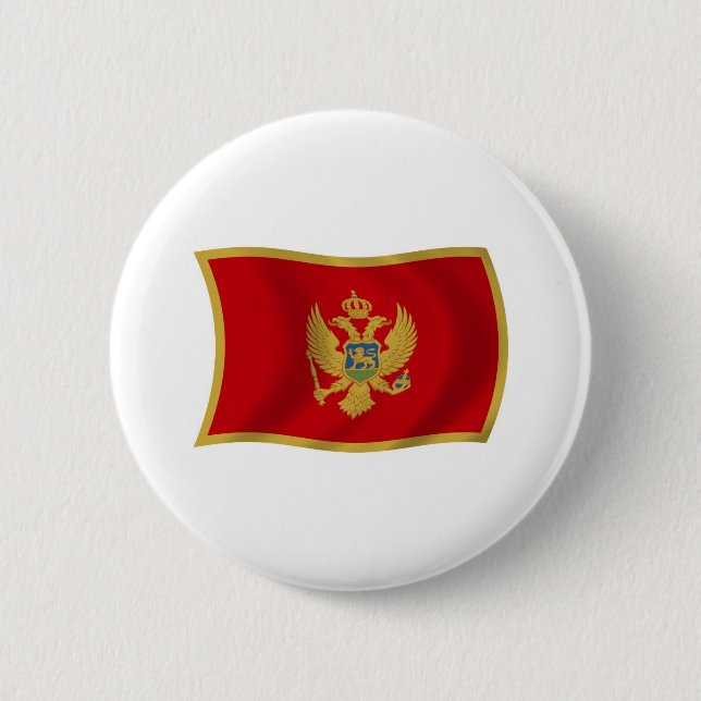 Montenegro Flag Button (Front)