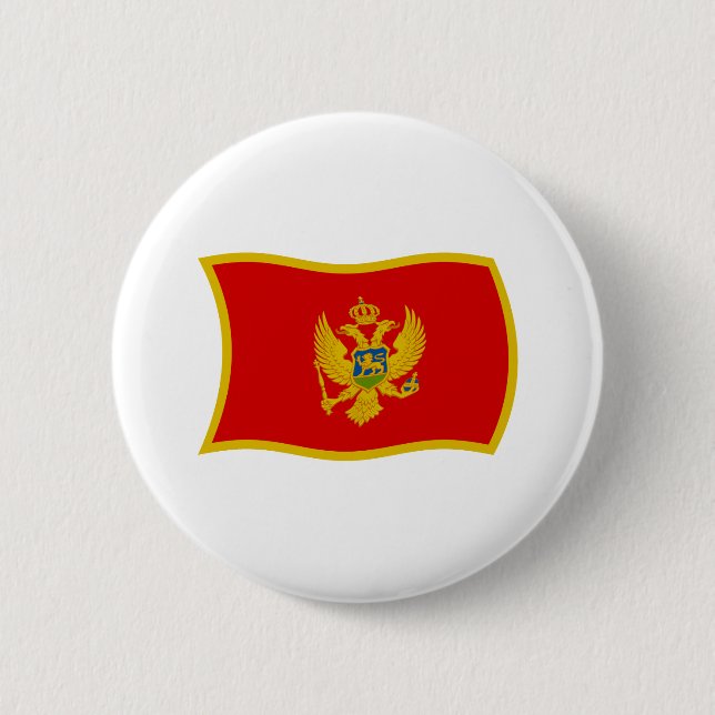 Montenegro Flag Button (Front)