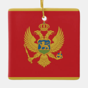 Montenegro Flag  Ceramic Ornament