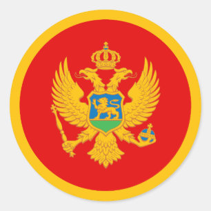 Montenegro Flag Classic Round Sticker