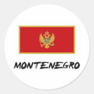 Montenegro Flag Classic Round Sticker