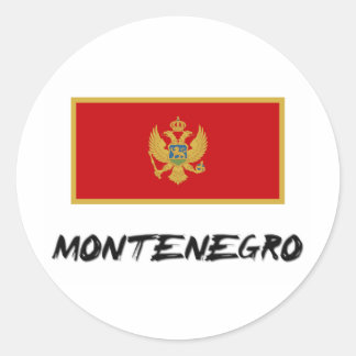 Montenegro Flag Classic Round Sticker