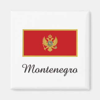 Montenegro Flag Design Magnet
