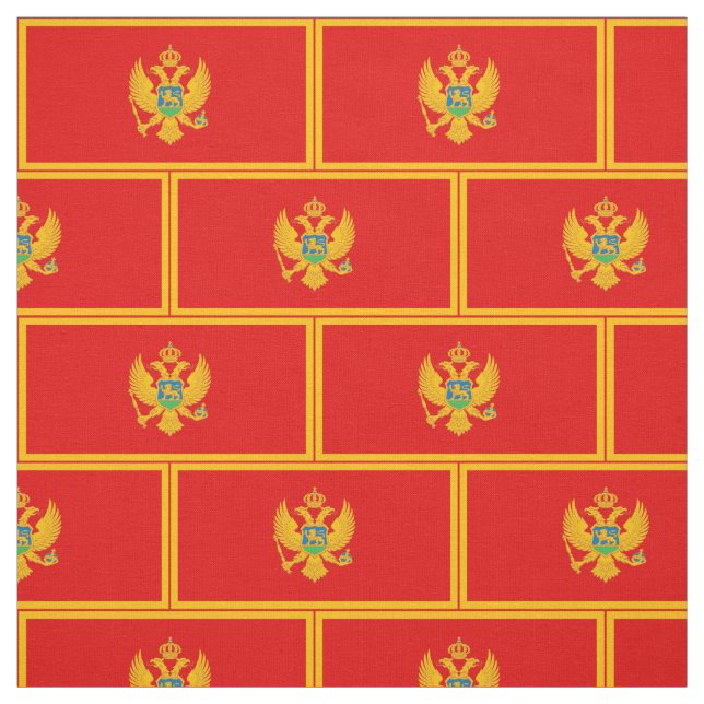 Montenegro Flag Fabric (Swatch)