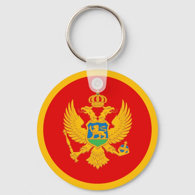Montenegro Flag Key Ring (Front)