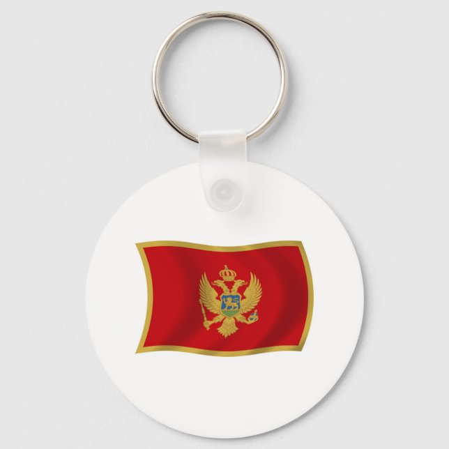 Montenegro Flag Keychain (Front)
