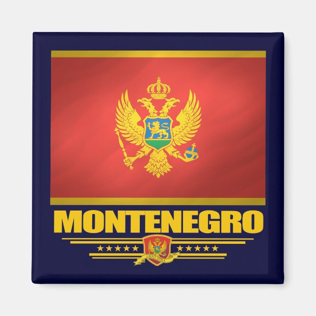 Montenegro Flag Magnet (Front)