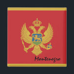 Montenegro flag magnet, travel, Meditarean holiday Magnet<br><div class="desc">Montenegro Fridge Magnet featuring Flag of Montenegro - love my country,  travel,  holiday collection for patriots / sports fans</div>