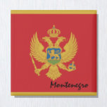 Montenegro flag magnet, travel, Meditarean holiday Magnet<br><div class="desc">Montenegro Fridge Magnet featuring Flag of Montenegro - love my country,  travel,  holiday collection for patriots / sports fans</div>