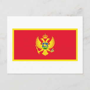 Montenegro Flag Postcard