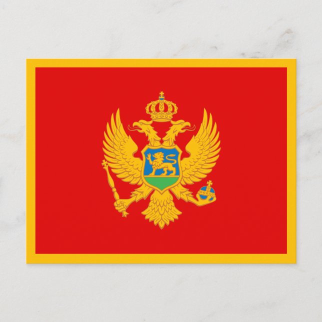 Montenegro Flag Postcard (Front)