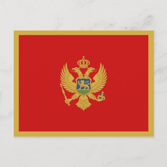 Montenegro Flag Postcard (Front)