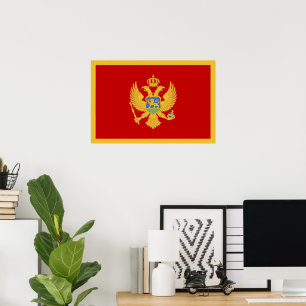 Montenegro flag poster