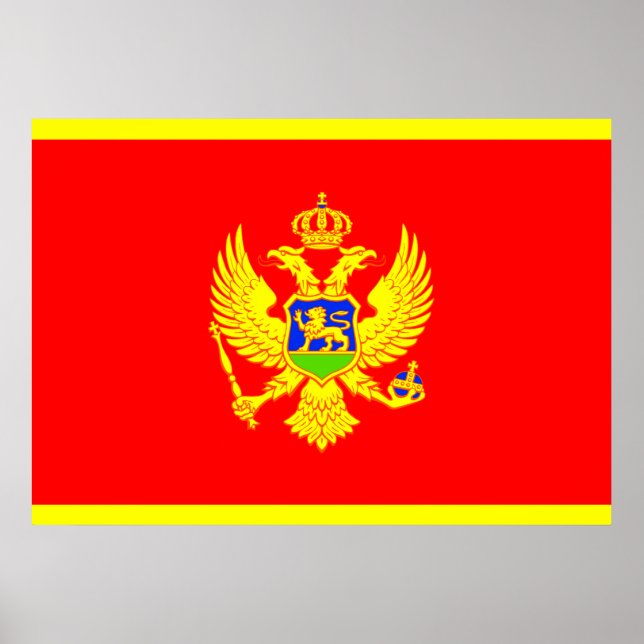 Montenegro Flag Poster (Front)