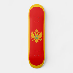 Montenegro Flag Skateboard