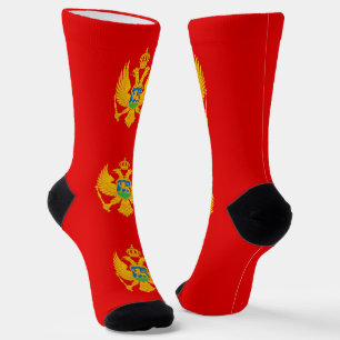 Montenegro Flag Socks
