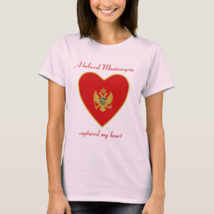 Montenegro Flag Sweetheart T-Shirt