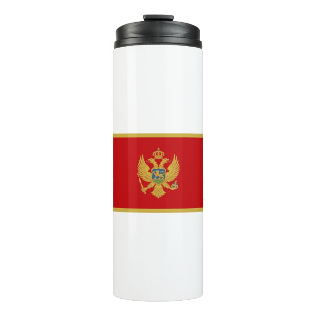 Montenegro Flag Thermal Tumbler (Front)