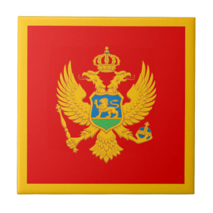 Montenegro Flag Tile