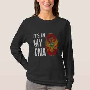 Montenegro It's In My DNA Montenegrin Flag Pride H T-Shirt