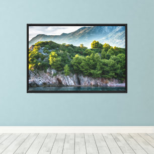 Montenegro Mountain and Sea Landscape Canvas Print