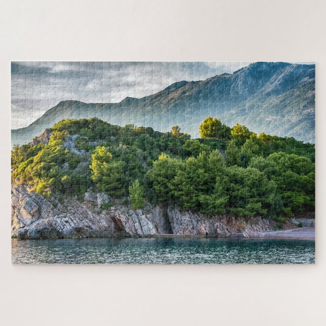 Montenegro mountainand sea landscape jigsaw puzzle (Horizontal)