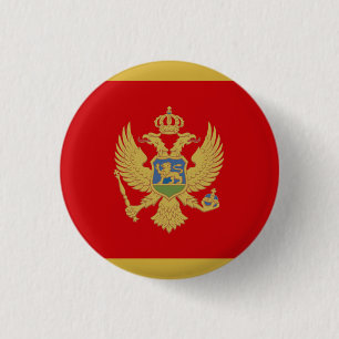 Montenegro National Flag 3 Cm Round Badge